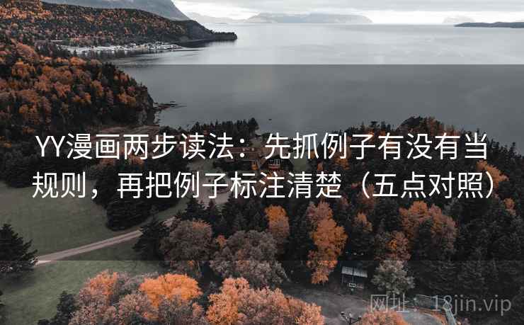 YY漫画两步读法:先抓例子有没有当规则,再把例子标注清楚(五点对照) YY漫画两步读法:先抓例子有没有当规则,再把例子标注清楚(五点对照)