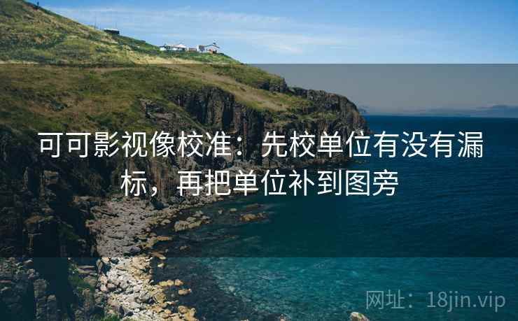 可可影视像校准:先校单位有没有漏标,再把单位补到图旁 可可影视像校准:先校单位有没有漏标,再把单位补到图旁